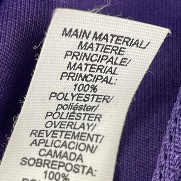 Adidas ClimaWarm 1/4 Zip Hoodie Pullover Jacket Women's L Purple Thumbholes Poly - Picture 7 of 11